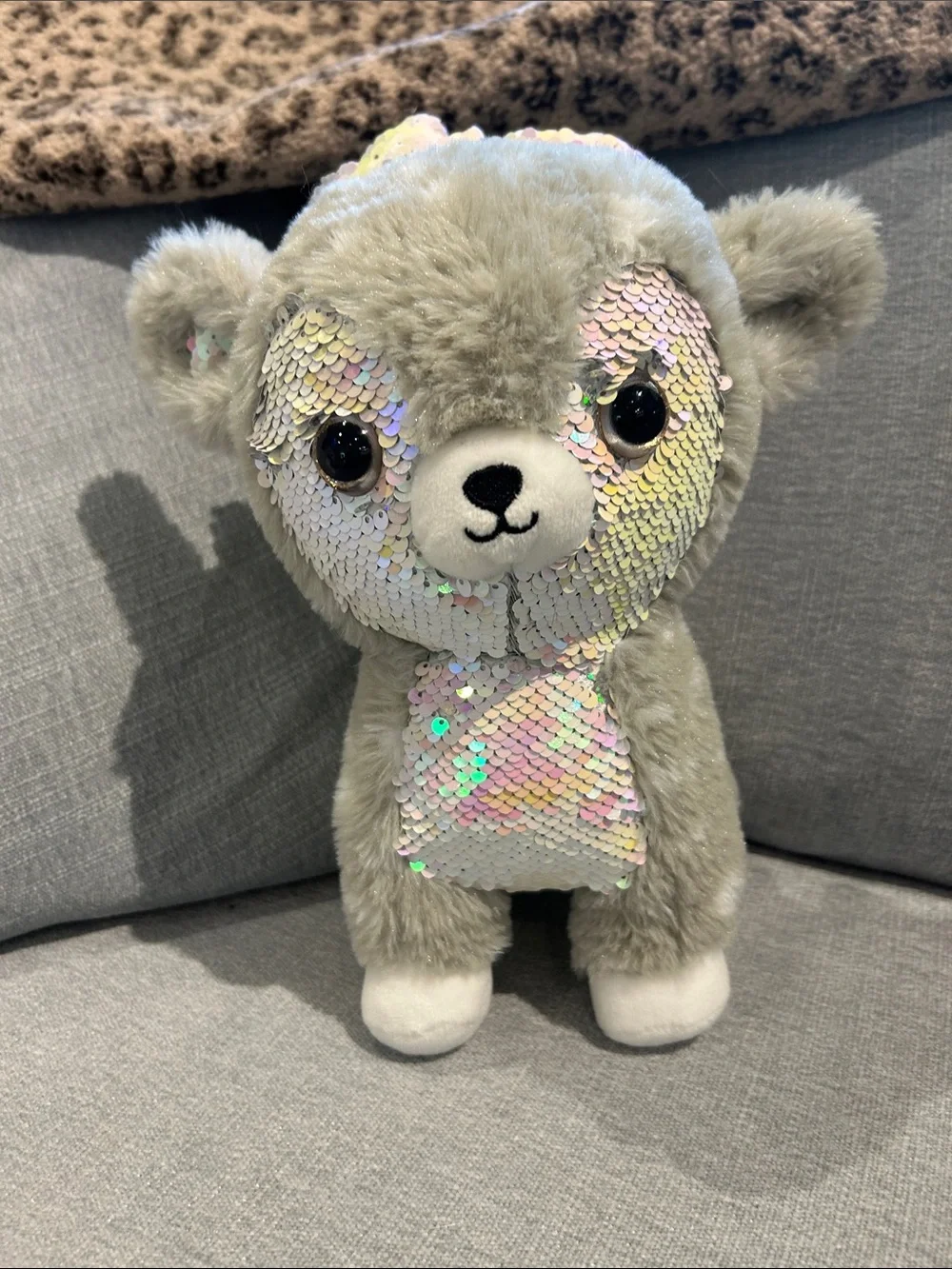 Plush Reindeer with flip sequins